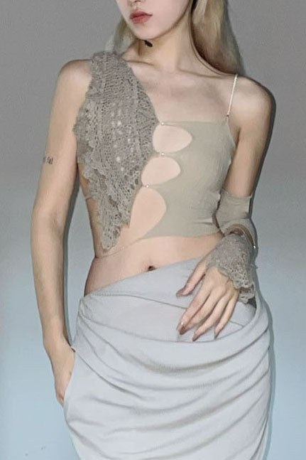 RUI Hook Sling Top RAW22CR02 Ficelle Camel Brown